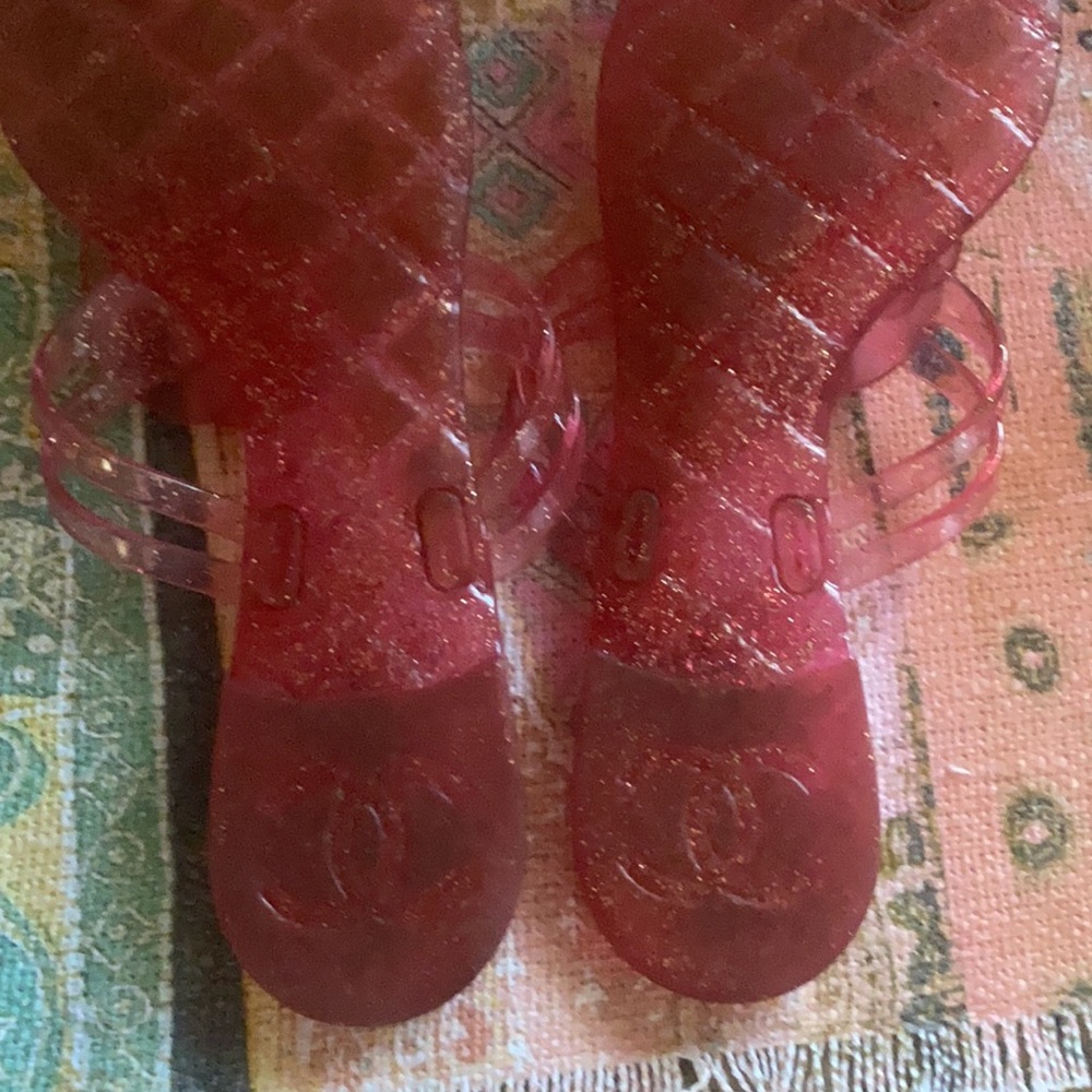 🌸🌺PINK CHANEL FLOWER JELLIES 🌺🌸 - Picture 6 of 9